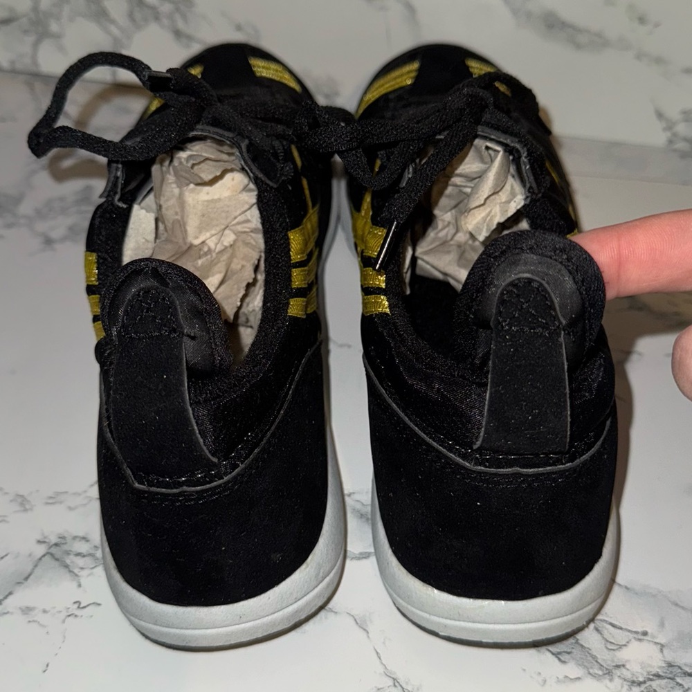 Avon Black and Gold Sneaker Espadrilles - Picture 6 of 9